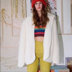 Urban outfitters carmella reversible teddy coat